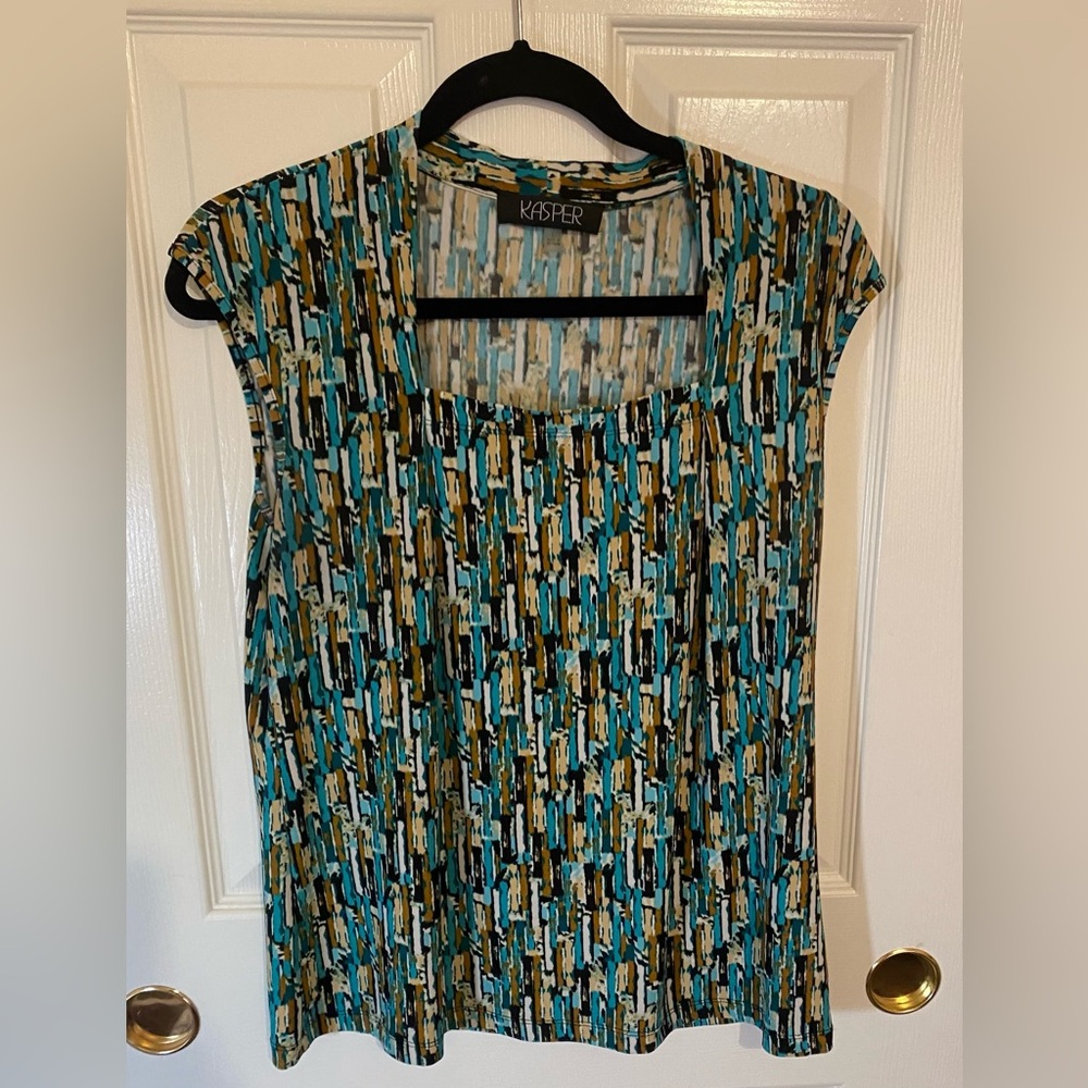 Kasper Sleeveless Blouse Size Large